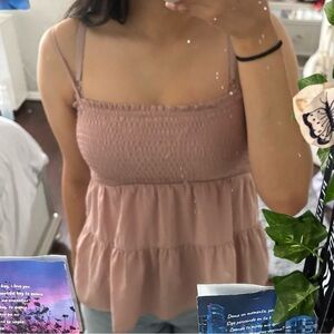 Paper crane peplum top